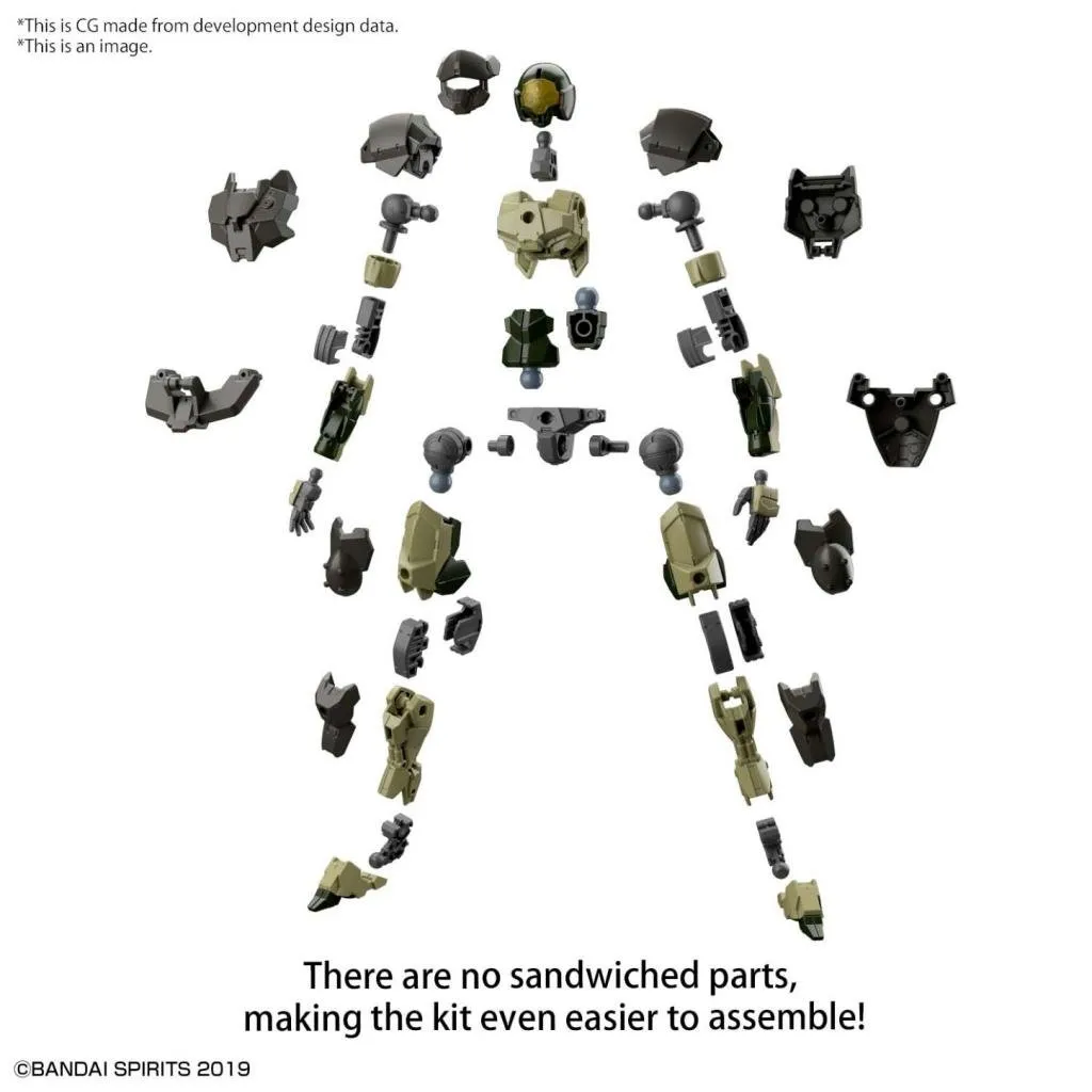 30MM - 30MM 1/144 EXM-A9a Spinatio (Army Type) - Model Kit